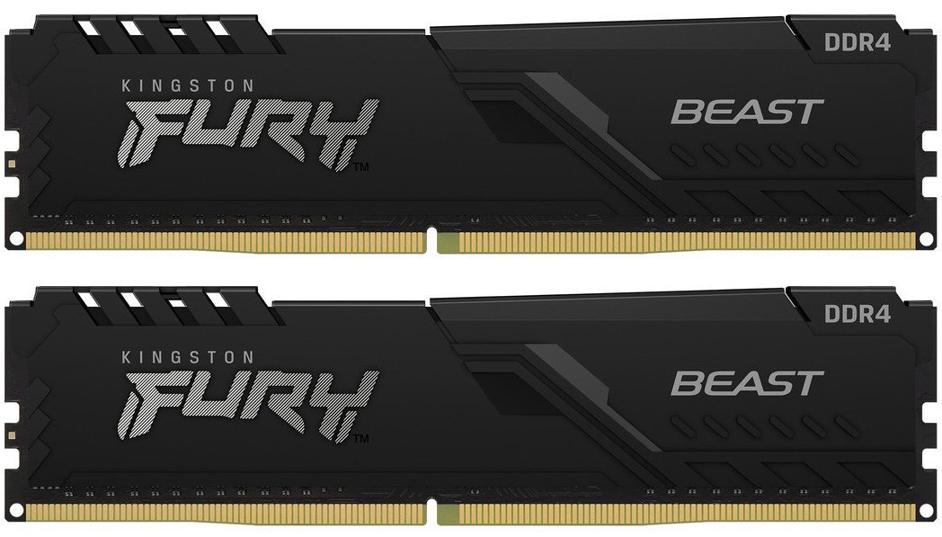 Модуль пам'яті Kingston DDR4 64GB (2x32GB) 3200Mhz FURY Beast Black (KF432C16BBK2/64)